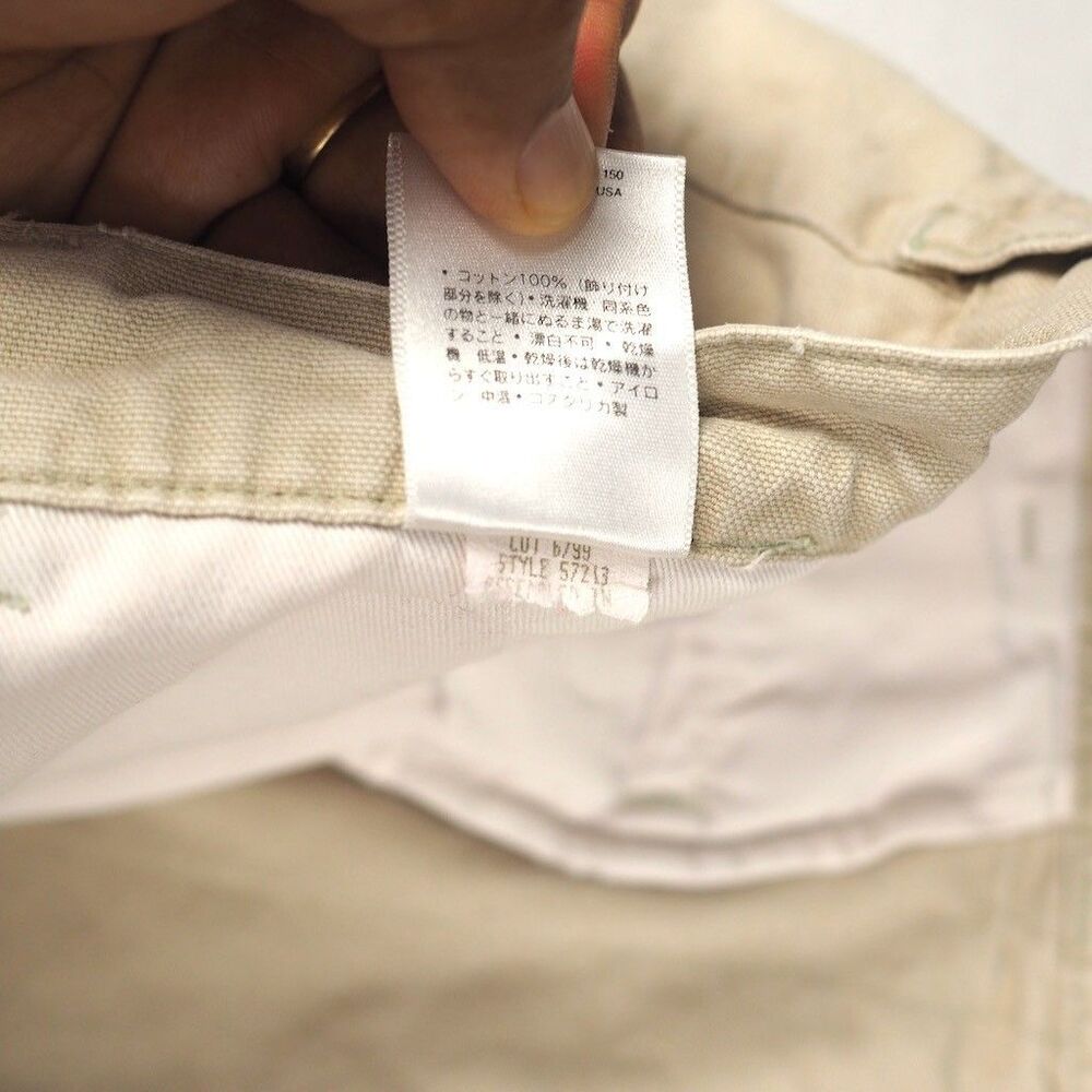 Vintage Patagonia Long Stand Up Shorts Men 34 Beige 8" Inseam Double-Fabric Seat - Picture 10 of 13